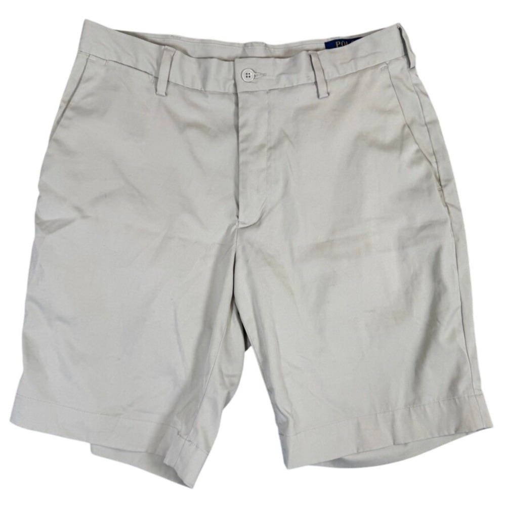 Polo Ralph Lauren Performance Shorts Mens 32 Tan Khaki Stretch Classic Fit Golf
